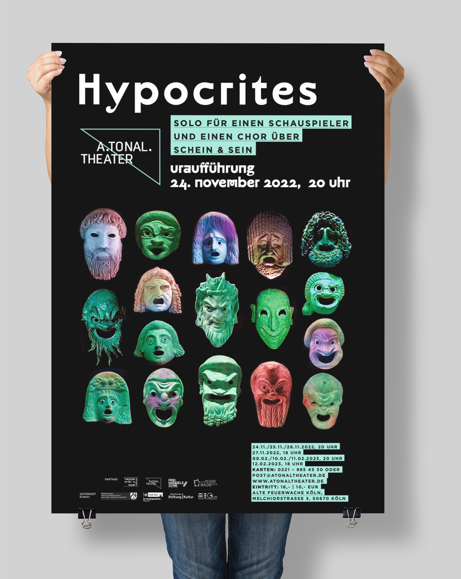 A.Tonal Theater, Hypocrites A.Tonal Theater, Markenentwicklung, Corporate Design, Website