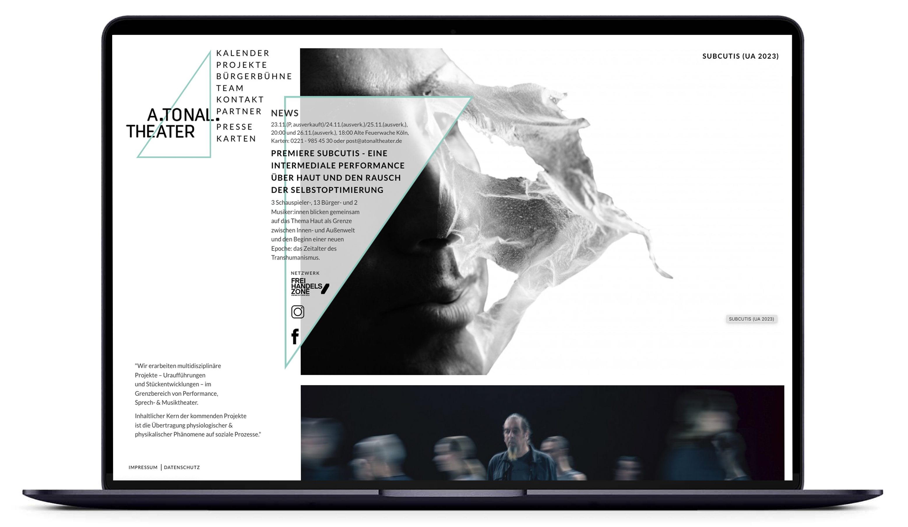 A.Tonal Theater, Markenentwicklung, Corporate Design, Website